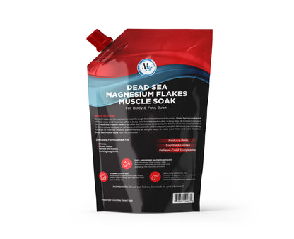 Dead Sea Magnesium Muscle Soak 2lb. - Muscle Repair Bath Soak – Muscle Repair Bath Salts with Essential Oils – Dead Sea Bath Salts for Muscle Relief, Soreness, Fatigue – Relaxing Bath Soak for Recovery and Circulation